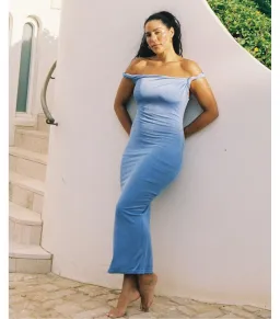 Johansen The Long Poppy Maxi Dress Blue Size Small / AU 8  for rent on The Volte - image 1