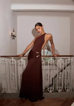 Ance Gria Gaia Maxi Gown Brown Size S / AU 8 for rent on The Volte - image 5