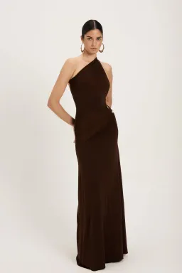 Ance Gria Gaia Maxi Gown Brown Size S / AU 8 for rent on The Volte - image 3