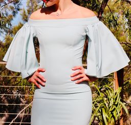 Mossman Flare Off the Shoulder Dress Mint Size 6 for rent on The Volte - image 6