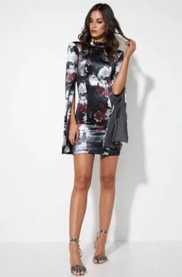 Mossman The Poison Arrow Mini Dress Floral Print Size 6 for rent on The Volte - image 3