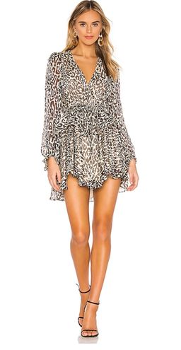 Shona Joy Mariposa Drawstring Mini Dress size 8 for rent on The Volte - image 1
