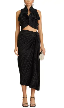 Cult Gaia Adila Top & Sonoma Skirt Set Black Size 8 for rent on The Volte - image 1