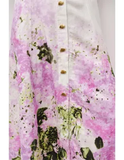 Aje Eartha Midi Dress In Pink Hydrangea Size 8 for rent on The Volte - image 4