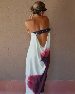 Rat & Boa Antheia Dress Cream Print Size L / AU 12 for rent on The Volte - image 5