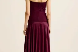 Esse Studios Illi Band Maxi Dress in Shiraz Size 8 for rent on The Volte - image 2