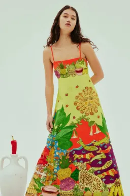 Alemais Tiger Day Dress Multi Size 16 for rent on The Volte - image 3