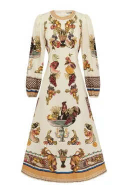 Alemais Mercado Midi Dress Print Size AU 6 for rent on The Volte - image 3