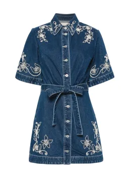 Alemais Carmen Mini Dress Blue Size AU 14 for rent on The Volte - image 4