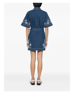 Alemais Carmen Mini Dress Blue Size AU 14 for rent on The Volte - image 2