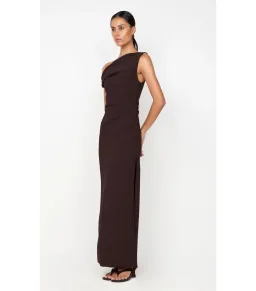 Bec & Bridge Leora Asym Maxi Dress in Dark Chocolate Size AU 12 for rent on The Volte - image 2