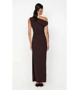 Bec & Bridge Leora Asym Maxi Dress in Dark Chocolate Size AU 12 for rent on The Volte - image 5