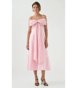 Aje Scarlett Midi Dress Cherry Blossom Size AU 10 for rent on The Volte - image 1