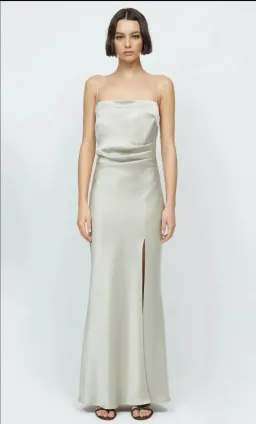  Bec + Bridge Nadia Maxi Ecru Gown Silver Size  8  for rent on The Volte - image 2