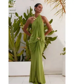 Abyss by Abby Debut Maxi Dress Green Size AU 8 for rent on The Volte - image 2