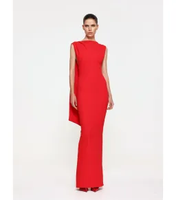 Effie Kats Audrey Maxi Gown Cherry Red Size Small / AU 8 for rent on The Volte - image 1