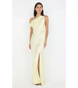 Bec & Bridge Sol Asym Maxi Dress Ice Yellow Size AU 8 for rent on The Volte - image 1