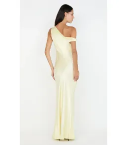 Bec & Bridge Sol Asym Maxi Dress Ice Yellow Size AU 8 for rent on The Volte - image 2