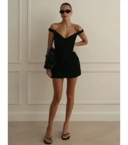 Arcina Ori Avery Mini Dress Black Size S / AU 8 for rent on The Volte - image 3