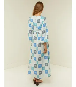 Palm Noosa Melrose Maxi Dress Blue Tile Size AU 14  for rent on The Volte - image 3