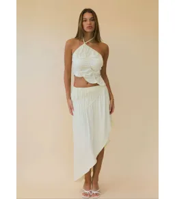 Koster Kulture Fleur Top and Skirt Set Yellow Size S / AU 8 for rent on The Volte - image 1