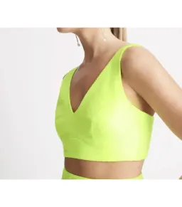 Sheike Empire Sequin Top and Midi Skirt Set in Zest Size AU 8 for rent on The Volte - image 2