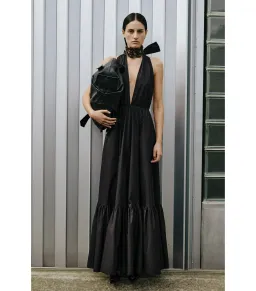 Scanlan Theodore Parachute Maxi Dress Black Size AU 6 for rent on The Volte - image 1