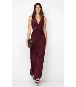 Bec & Bridge Jimena Maxi Dress Plum Size AU 8  for rent on The Volte - image 1