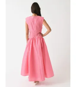 Rachel Gilbert Celia Midi Dress in Orchid Size AU 12 for rent on The Volte - image 3