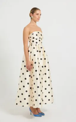 Pasduchas Dottie Strapless Midi Dress size 14 for rent on The Volte - image 2