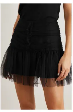 Molly Goddard Gathered Tulle Mini Skirt Size 8 for rent on The Volte - image 1