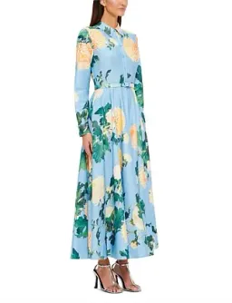 Leo Lin Zara Shirt Midi Dress Hydrangea Size 12 for rent on The Volte - image 1