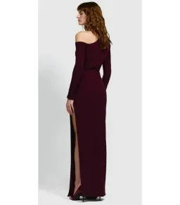 Effie Kats Cayley Maxi Dress Burgundy Size Medium / AU 10 for rent on The Volte - image 3