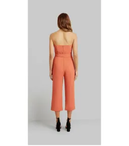 Kookai Oyster Jumpsuit Ochre Size 34 / AU 6 for rent on The Volte - image 2