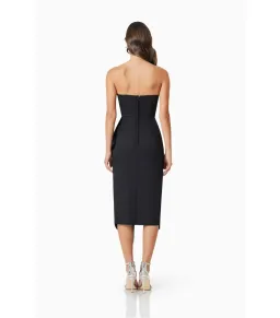Elliatt Reception Midi Dress Black Size AU 12  for rent on The Volte - image 5