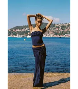 Ance Gria Jude Top and Skirt Set Navy Size XS / AU 6 for rent on The Volte - image 4