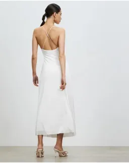Lover The Label Nadia Maxi Dress White Size AU 8 for rent on The Volte - image 2