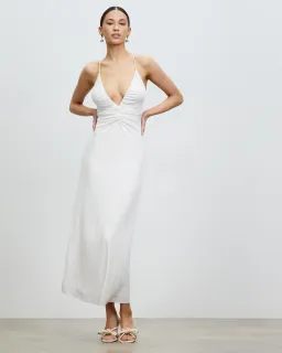 Lover The Label Nadia Maxi Dress White Size AU 8 for rent on The Volte - image 1