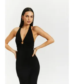 MISHA Theodora Midi Dress Black Size AU 8 for rent on The Volte - image 3