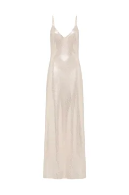 Manning Cartell High Voltage Slip Dress Nude Silver Size 10 for rent on The Volte - image 4