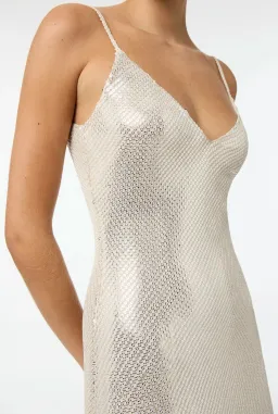 Manning Cartell High Voltage Slip Dress Nude Silver Size 10 for rent on The Volte - image 5