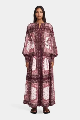 Hansen And Gretel Queenie Maxi Dress Barbera Tile Size 8 for rent on The Volte - image 1