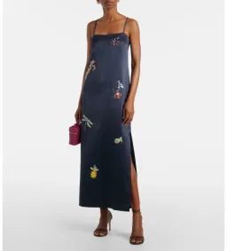 Alémais Fontaine Slip Midi Dress Print Size 4  for rent on The Volte - image 1