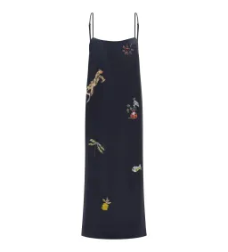 Alémais Fontaine Slip Midi Dress Print Size 8 for rent on The Volte - image 2