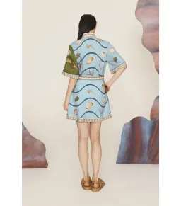 Alemais Bath House Mini Dress Multi Size AU 16 for rent on The Volte - image 4