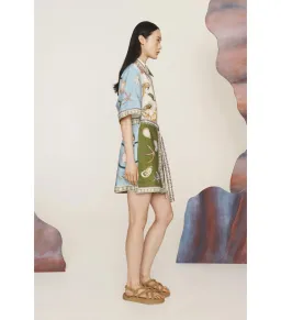 Alemais Bath House Mini Dress Multi Size AU 16 for rent on The Volte - image 3