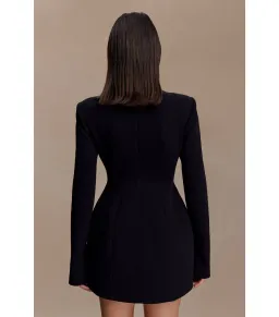 Meshki Michelle Mini Dress Black Size S / AU 8 for rent on The Volte - image 3