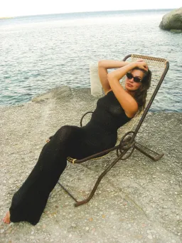 Asta Resort Natalia Dress Black Sequin Size Extra Small for rent on The Volte - image 4