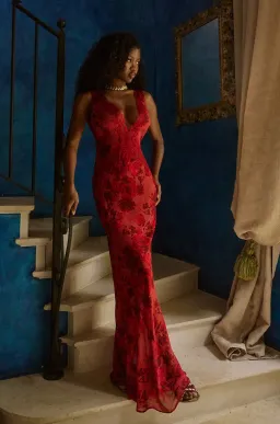 BYDEE JULIETTE MAXI DRESS IN ROSÉ. SIZE S / AU 8-10 for rent on The Volte - image 7