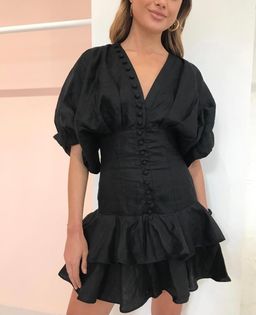 Joslin Presley Mini Dress Black Size 8 for rent on The Volte - image 4